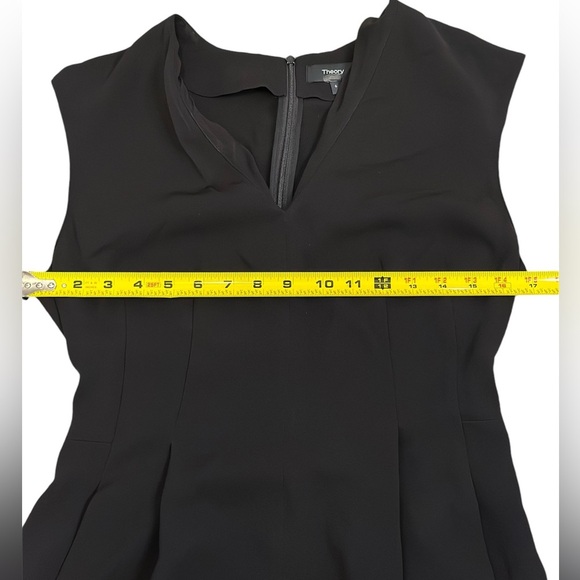 Theory Black Sleeveless Dress women’s Size 6 - Picture 4 of 13